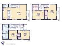 間取図/区画図:図面と異なる場合は現況を優先