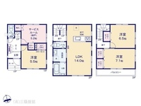 間取図/区画図:図面と異なる場合は現況を優先