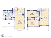 間取図/区画図:図面と異なる場合は現況を優先