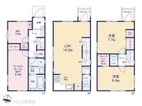 間取図/区画図:図面と異なる場合は現況を優先