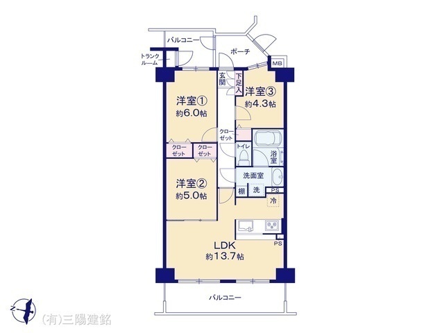間取図/区画図:図面と異なる場合は現況を優先