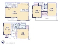 間取図/区画図:図面と異なる場合は現況を優先