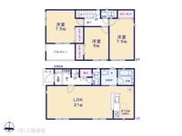 間取図/区画図:図面と異なる場合は現況を優先
