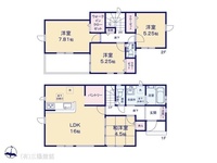 間取図/区画図:図面と異なる場合は現況を優先