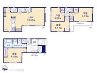 間取図/区画図:図面と異なる場合は現況を優先