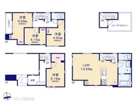 間取図/区画図:図面と異なる場合は現況を優先