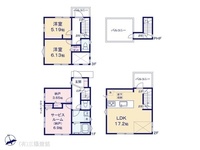 間取図/区画図:図面と異なる場合は現況を優先