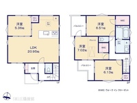 間取図/区画図:図面と異なる場合は現況を優先